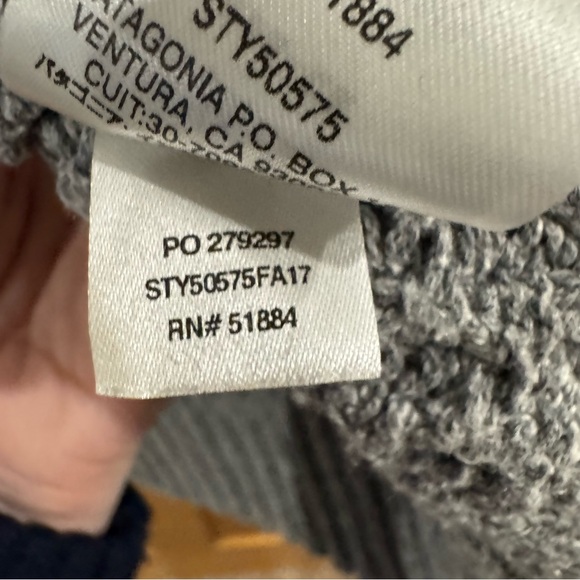 Patagonia Off Country Chunky Knit Cardigan Gray L - Picture 6 of 7